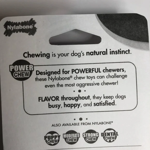 2 Pack Nylabone long lasting chew bones Winter Green, Turkey & Berries Flavor - Picture 6 of 9